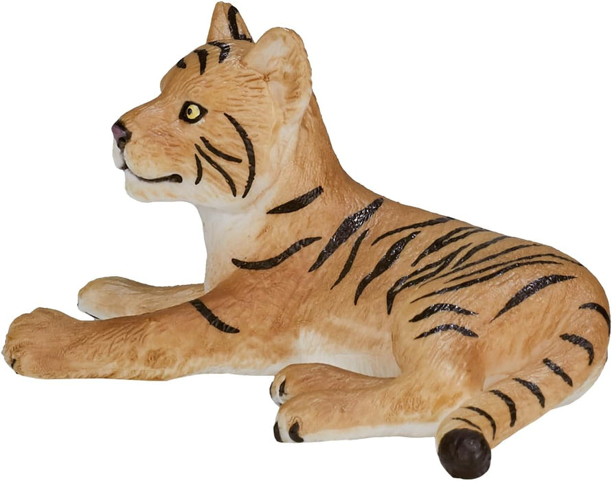 MOJO Tiger Cub lying Down Wildlife Animal Model Toy Figure