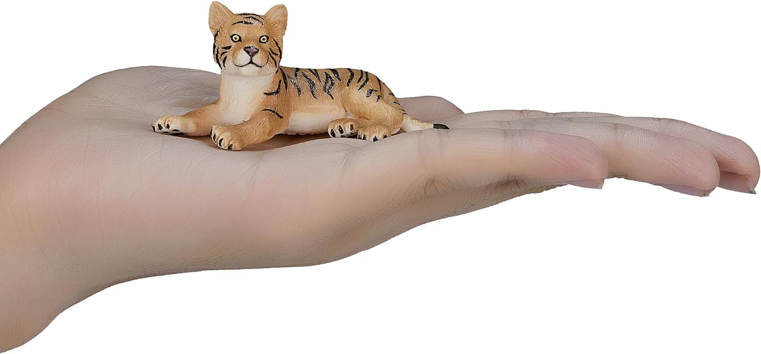 MOJO Tiger Cub lying Down Wildlife Animal Model Toy Figure