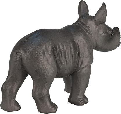 MOJO - Rhino Baby Walking| Hand-Painted Toy Figure | Wildlife Collection | True to Life & Highly Detailed | Designed in UK