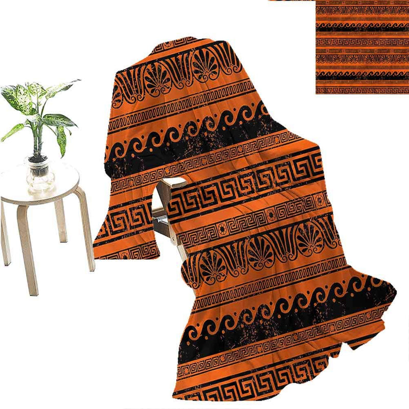 Toga Heavy Party Blanket Old Border Ornaments Sofa Plush Blanket 80" x 60" 80"x60" Colour 13
