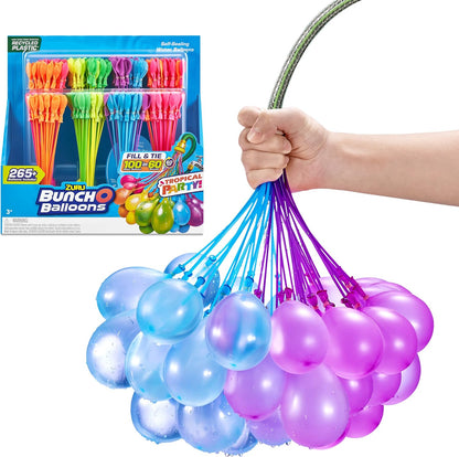 Tropical Party Bunch O Balloons 250 plus Rapid-Filling Self-Sealing Water Balloons (8 Stems