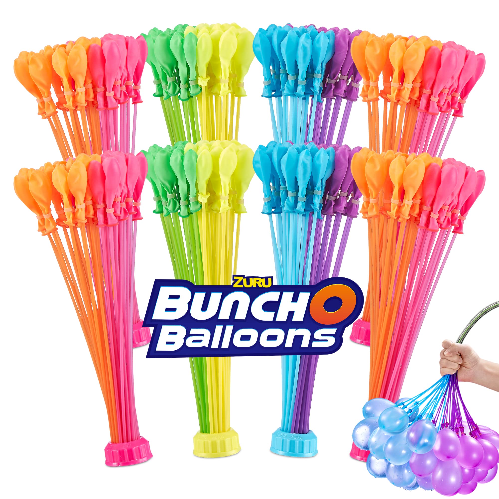 Tropical Party Bunch O Balloons 250 plus Rapid-Filling Self-Sealing Water Balloons (8 Stems