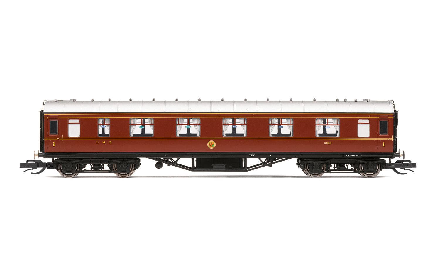 Hornby TT, TT4007, LMS 57' Corridor First, 1062 - Era 3, Railway - Rolling Stock, Rolling Stock - Coaches