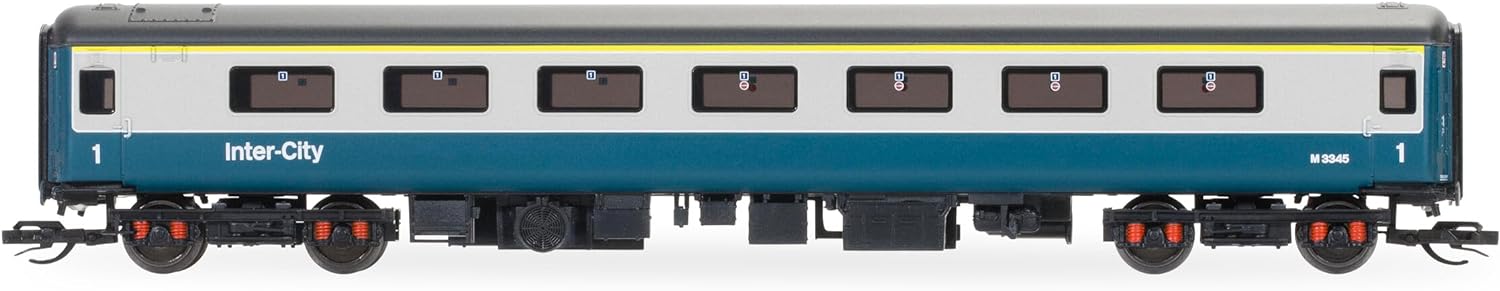 Hornby TT:120 TT4018 BR, Mk2F First Open, M3374-Era 7 Railway-Rolling Stock Coach Packs, Blue