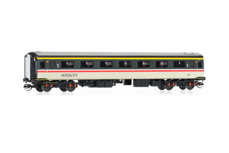 Hornby TT:120 TT4021 BR Intercity, Mk2F First Open, M3345-Era 8 Railway-Rolling Stock Coach Packs, Blue