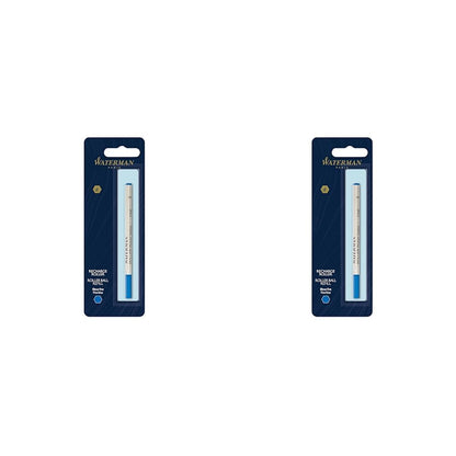 Waterman Rollerball Pen Refill | Fine Point | Blue Ink | 1 Count (Pack of 2