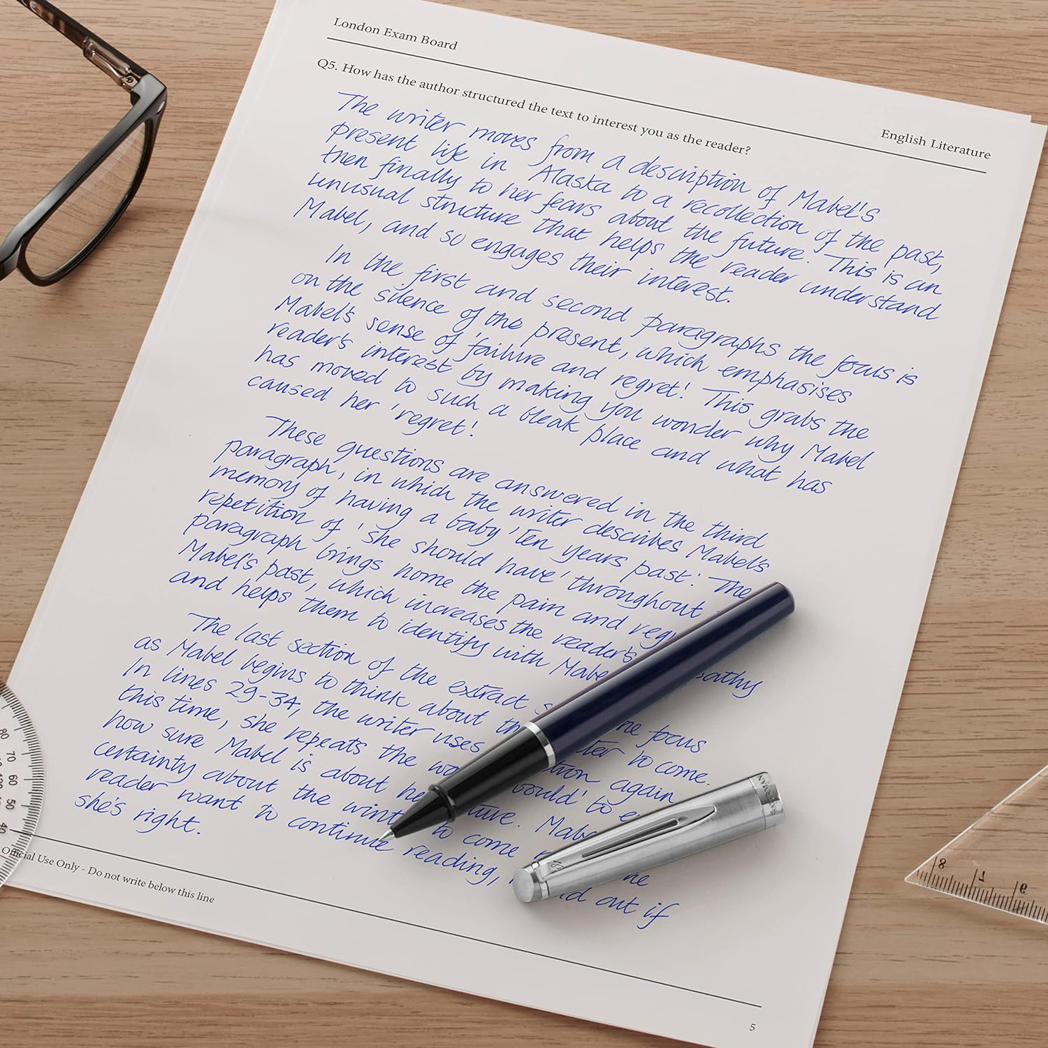 Waterman Rollerball Pen Refill | Fine Point | Blue Ink | 1 Count (Pack of 2