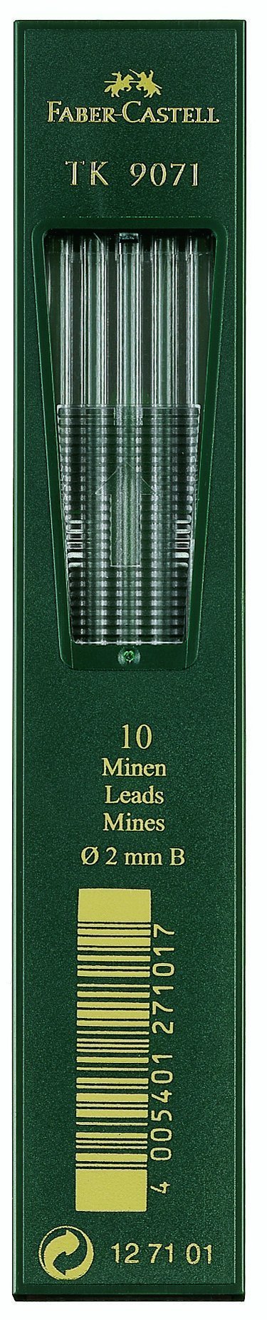 Faber-Castell - FC127101 Leads for B Clutch Pencils 2 mm Pack of 10 1 Black