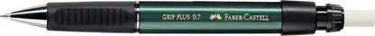 Faber-Castell Miscellaneous Grip Plus Mechanical Pencil, Green Metallic, 0.7mm, For Art, Craft, Drawing, Sketching, Home, School, University, Colouring