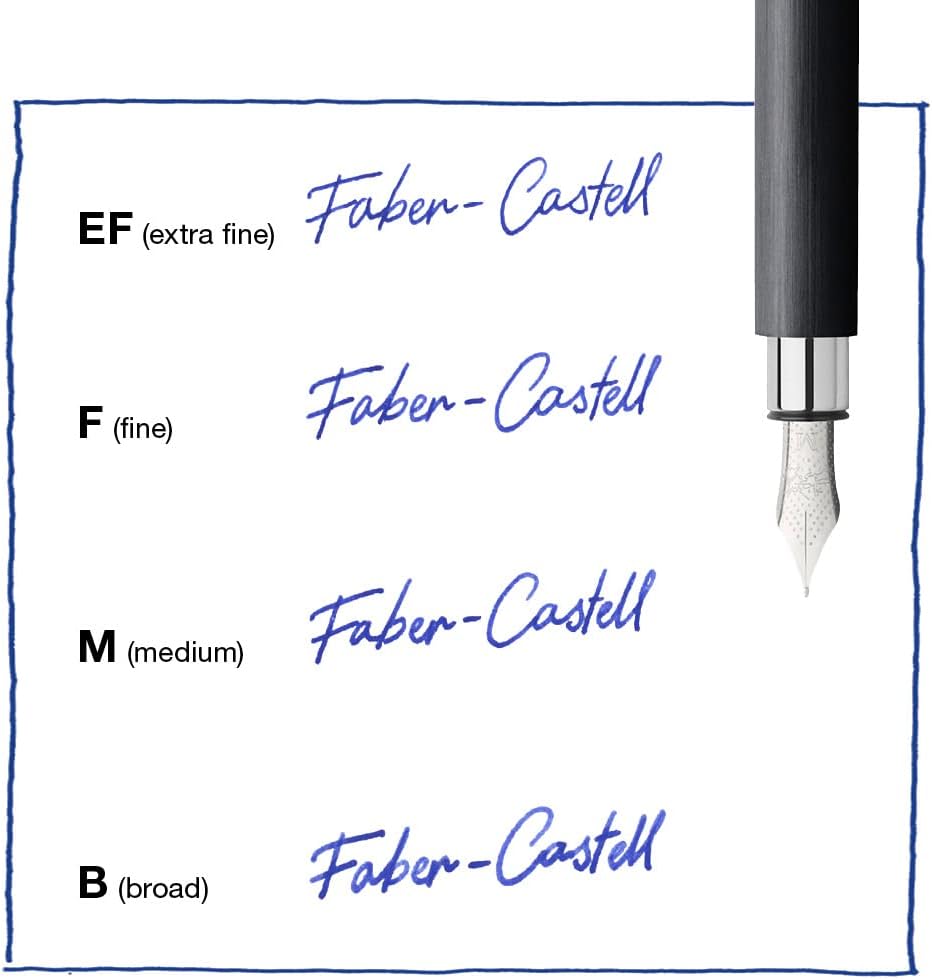 Faber-Castell F148140 Ambition Black Fountain Pen M (gift-boxed