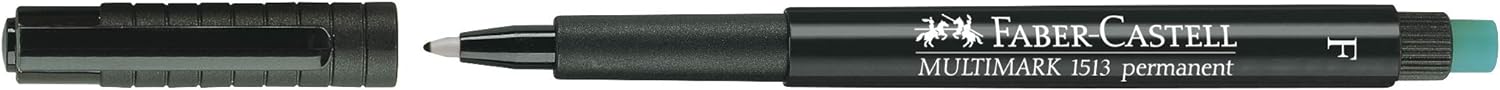 Faber-Castell 151399 - Marker Multimark F, permanent, schwarz, 1 Stück F schwarz 1 stück (1er Pack