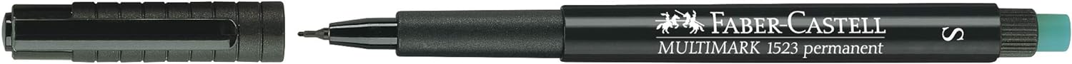 Faber-Castell 152399 - Marker Multimark S, permanent, schwarz, 1 Stück S schwarz 1 stück (1er Pack