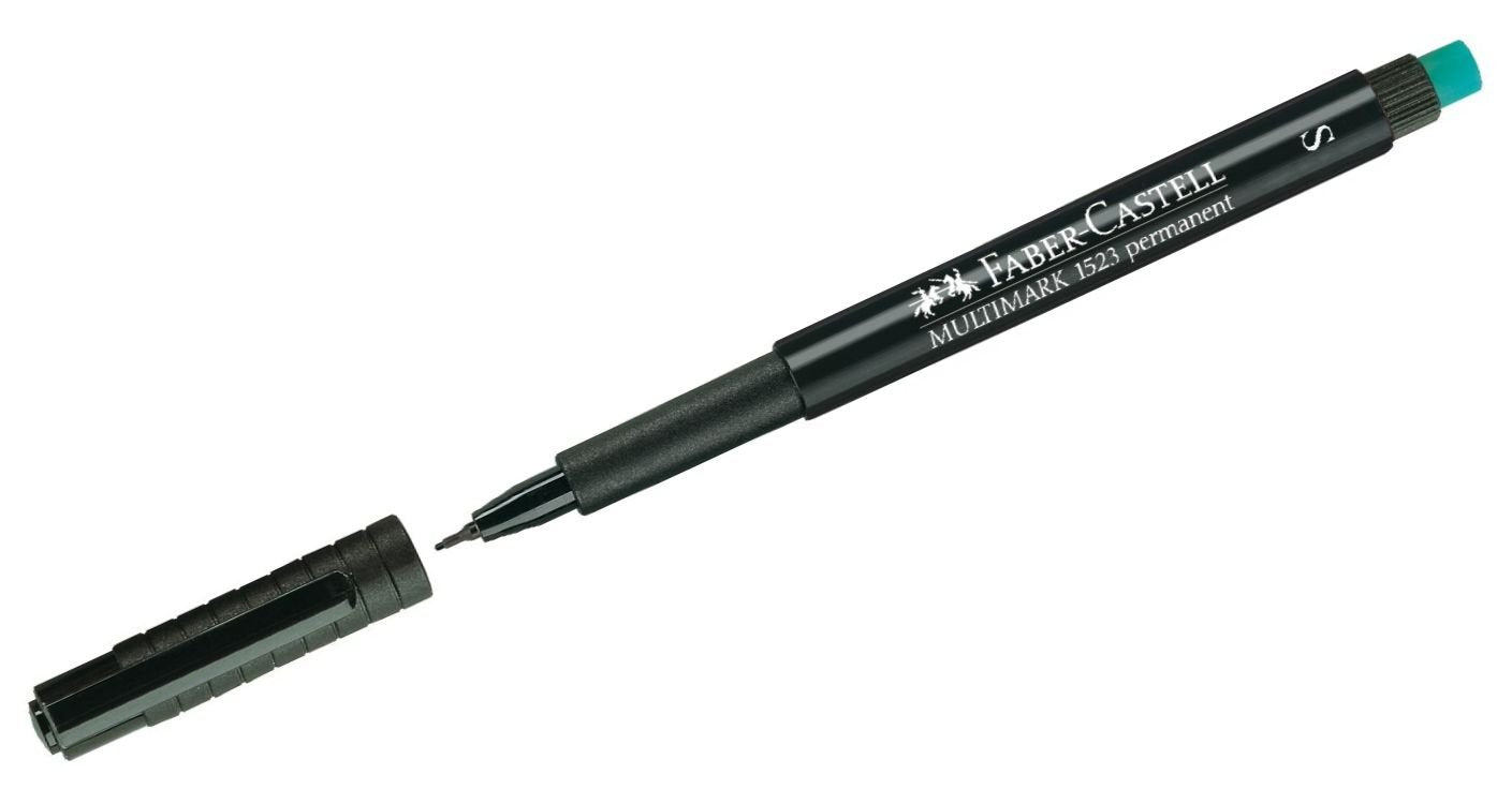 Faber-Castell 152399 - Marker Multimark S, permanent, schwarz, 1 Stück S schwarz 1 stück (1er Pack