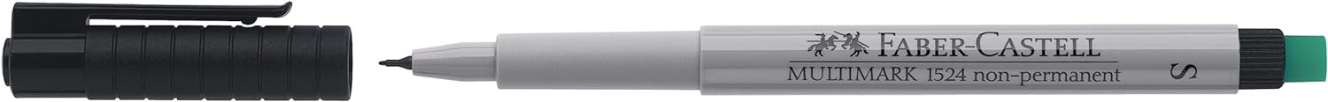 Faber-Castell 152499 - Marker Multimark 1524 Snon-permanent schwarz non-permanent - S schwarz 1 stück (1er Pack