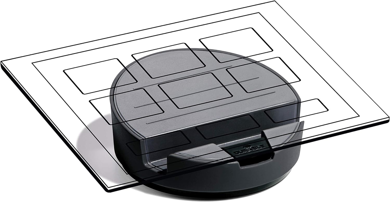 Durable 761158 VARICOLOR Tablet Base for Any Make and Model with 360 Degrees Rotation - Charcoal