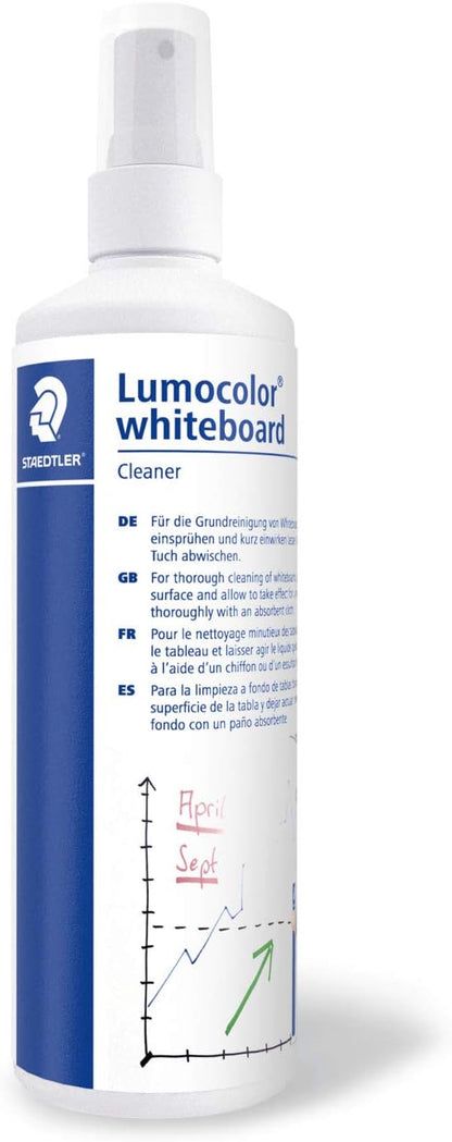 STAEDTLER 613 S Lumocolor Whiteboard Marker Set with Wiper, Cleaning Spray and Magnets (Pack of 10 Pieces