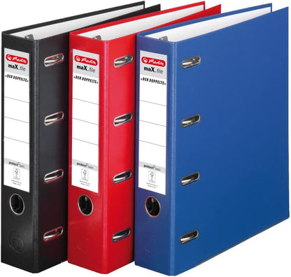 Herlitz max.File Protect A4 Double-Lever Arch File - Black