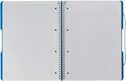 Herlitz 11293065 Spiralblock A4 to go, Holzfreies Papier, 80 Blatt, blau balu A4