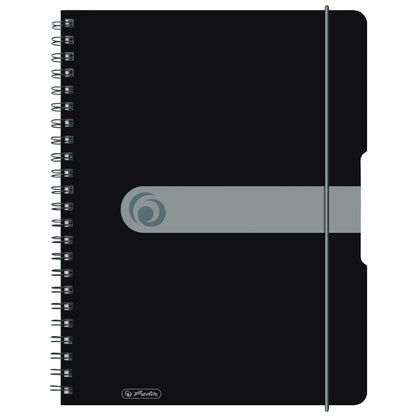 Herlitz A4 To Go Spiral Pad - Black (80 sheets)