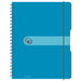 Herlitz A4 To Go Spiral Pad - Tranparent Blue (80 sheets)