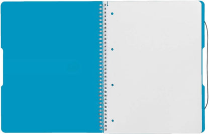 Herlitz A4 To Go Spiral Pad - Tranparent Blue (80 sheets)