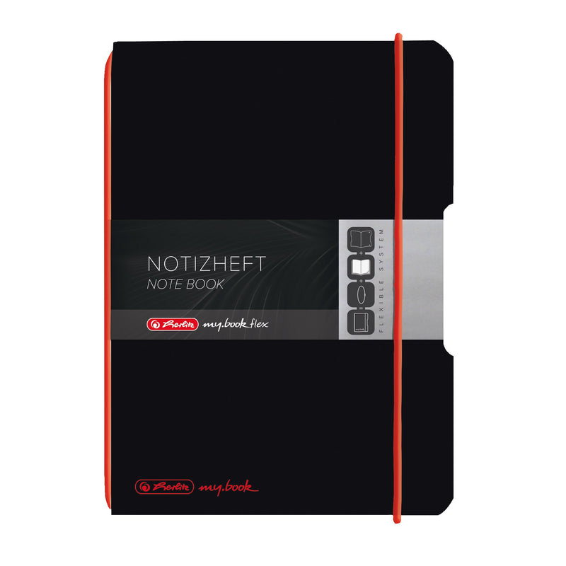 Herlitz A5 My Book Flex 11361557 Notebook 40 Sheets Squared Black einzeln | A5 Black