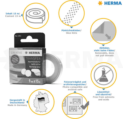 Herma Non-Permanent Glue Refill Roll