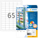 HERMA Self Adhesive Deep Freeze Labels, 65 Labels Per A4 Sheet, 1625 Labels For Laser And Inkjet Printers, 38.1 x 21.2 mm (4388), White