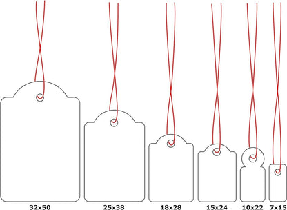 HERMA 6918 Etikett Hanging, price labels, with red thread, 32 x 50 mm With red thread 32 x 50 mm