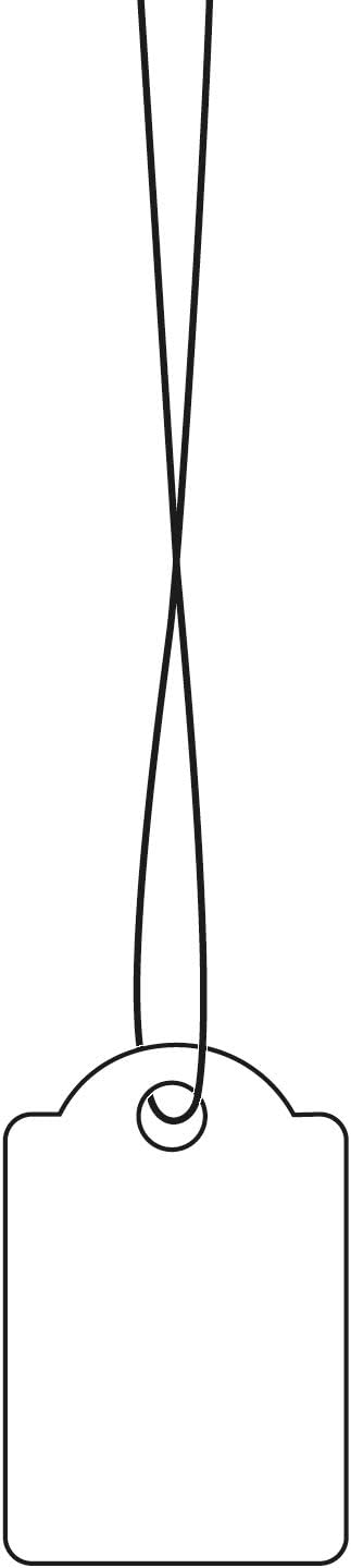 Herma 6932 Hanging Tags 15 x 24 mm with String Pack of 1000 White With white thread 15 x 24 mm