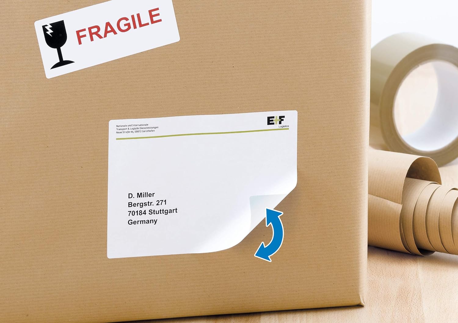 HERMA Self Adhesive Removable Address Mailing Labels, 8 Labels Per A4 Sheet, 200 Labels For Printers, 99.1 x 67.7 mm (10018), White 99.1 x 67.7 mm 25 Sheets