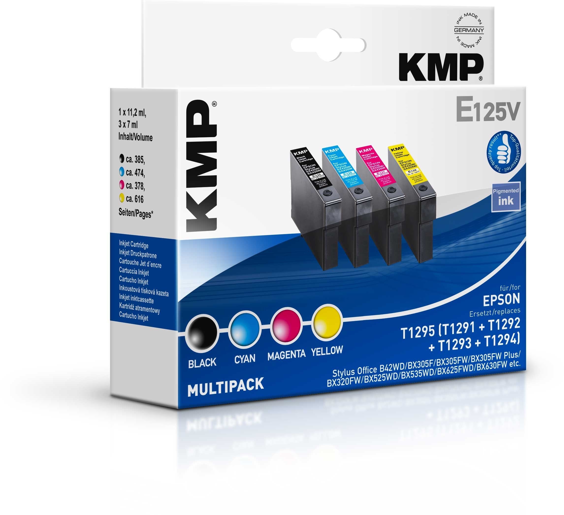 KMP Tintenpatrone kompatibel zu EPSON T129540/1617