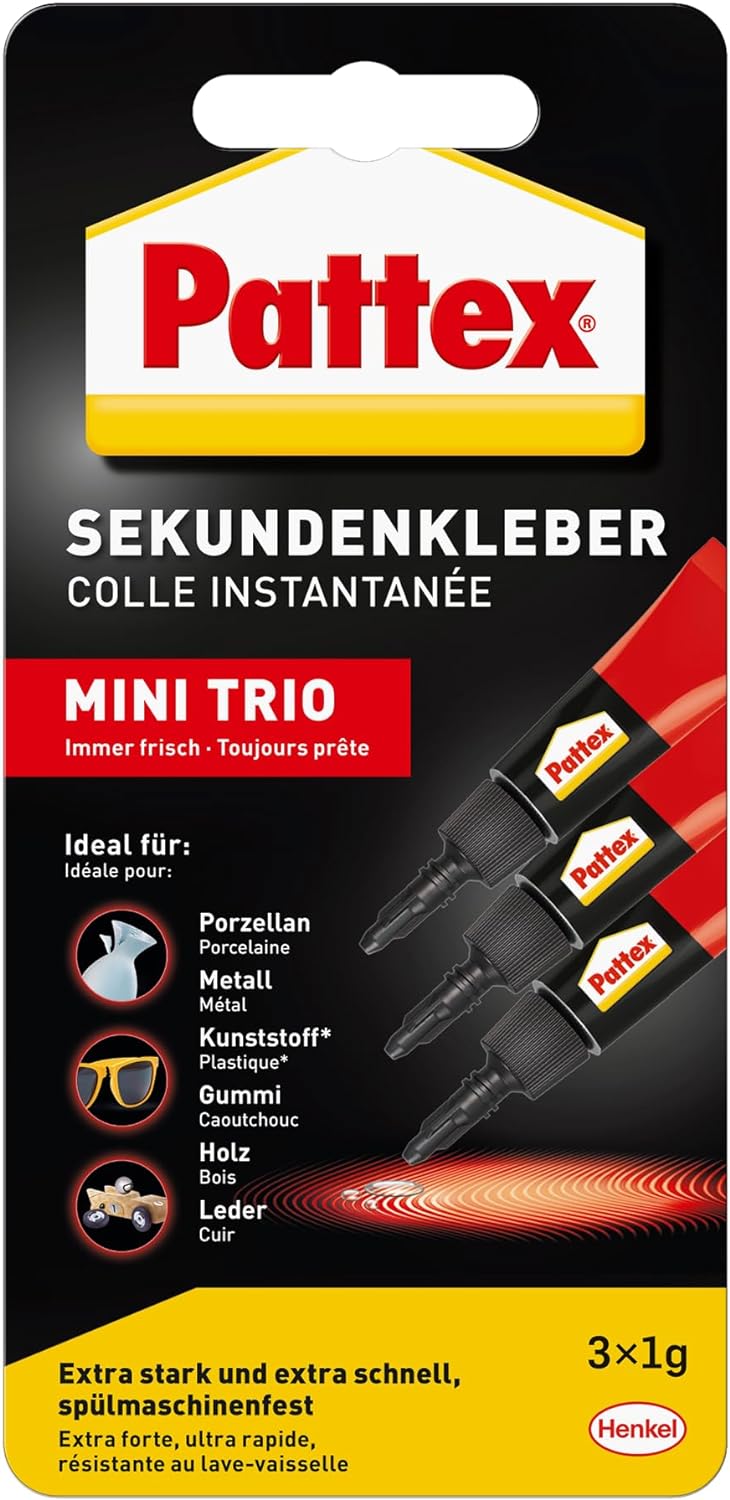 Pattex Sekundenkleber Mini Trio/PSMT2 3x 1g