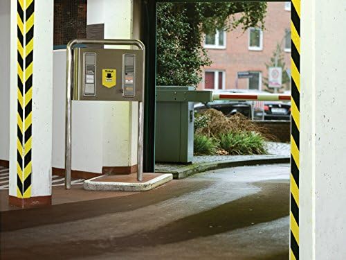tesa Signal Universal Adhesive Marking and Warning Tape - Marking and Warning of Dangerous Areas - UV Resistant - Solid PP backing - Black / Yellow - 66 m x 50 mm 1