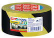 tesa Signal Universal Adhesive Marking and Warning Tape - Marking and Warning of Dangerous Areas - UV Resistant - Solid PP backing - Black / Yellow - 66 m x 50 mm 1