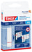 tesa 77761-00000-00 Klebestreifen Fliesen bis 3kg Adhesive Strips for Attaching to Tiles and Metal 3 kg Holding Capacity, White, Set of 6 Pieces