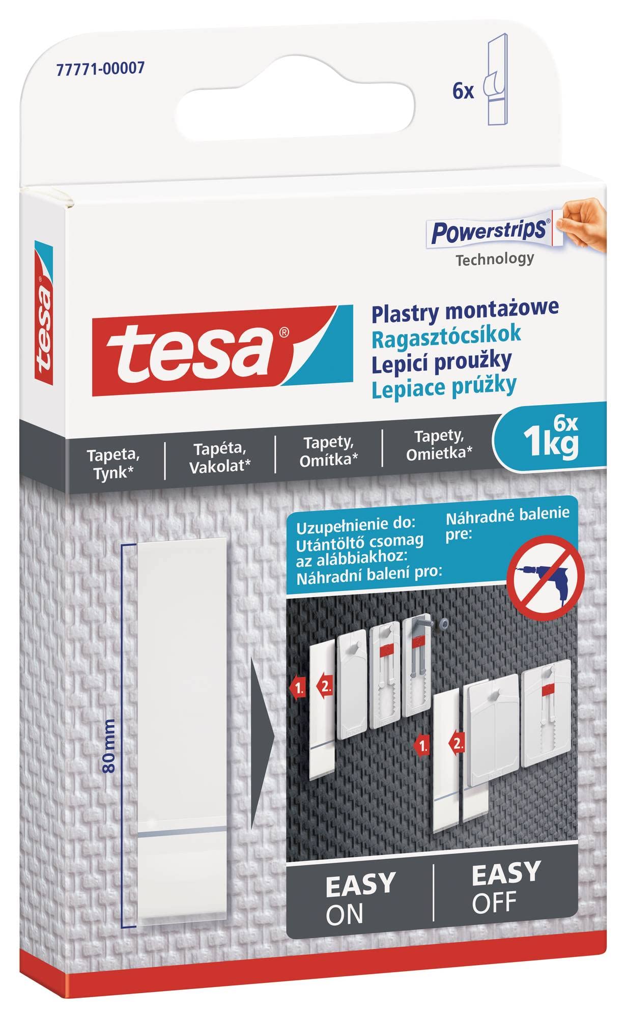tesa® Klebestreifen fur Tapeten und Putz/77771-000