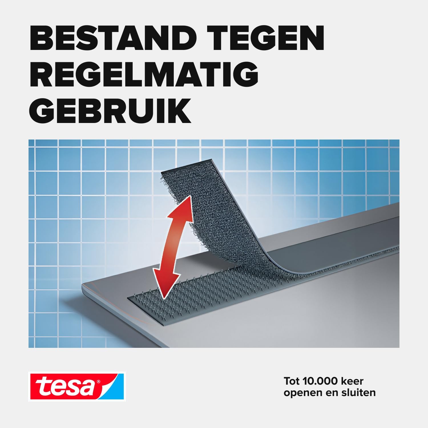 tesa® Klettband/55224-00003-00, weiB, 1mx20mm