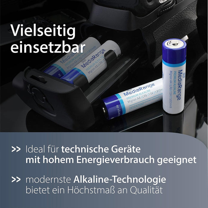 MediaRange Batterien Mignon AA LR6/MRBAT105 Inh. 1
