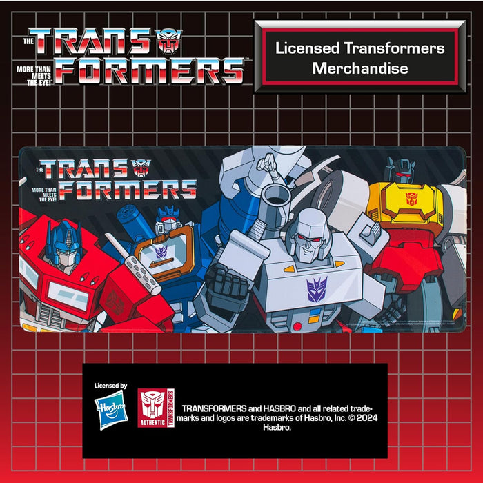 Transformers Jumbo Desk Mat - Large Rubber Gaming and Work Desk Pad, 70 x 30 Centimetres