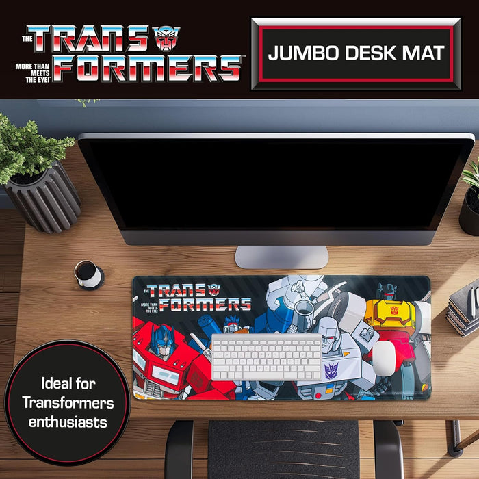 Transformers Jumbo Desk Mat - Large Rubber Gaming and Work Desk Pad, 70 x 30 Centimetres