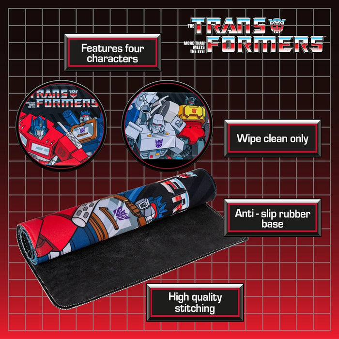 Transformers Jumbo Desk Mat - Large Rubber Gaming and Work Desk Pad, 70 x 30 Centimetres