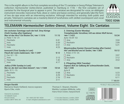 Georg Philipp Telemann: Harmonischer Gottes-Dienst - Volume 8