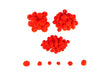 Colorations - Colorations - Pom Poms Rood 100st.