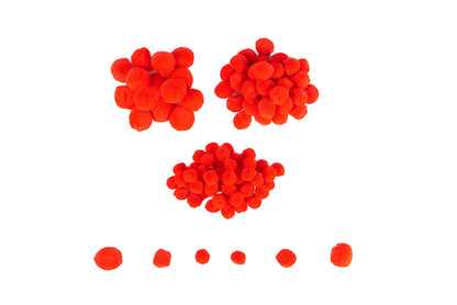 Colorations - Colorations - Pom Poms Rood 100st.