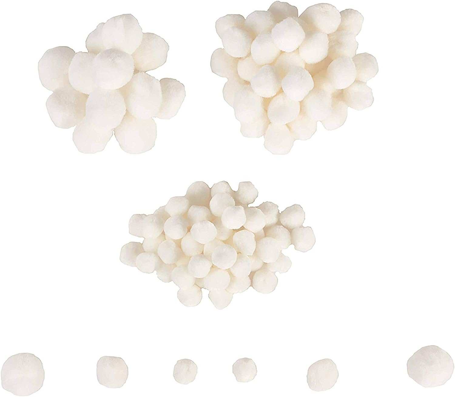 Colorations - Colorations - Pom Poms Wit 100st.