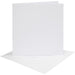 Kaarten en enveloppen, 15,2 x 15,2 cm, 4 sets Wit