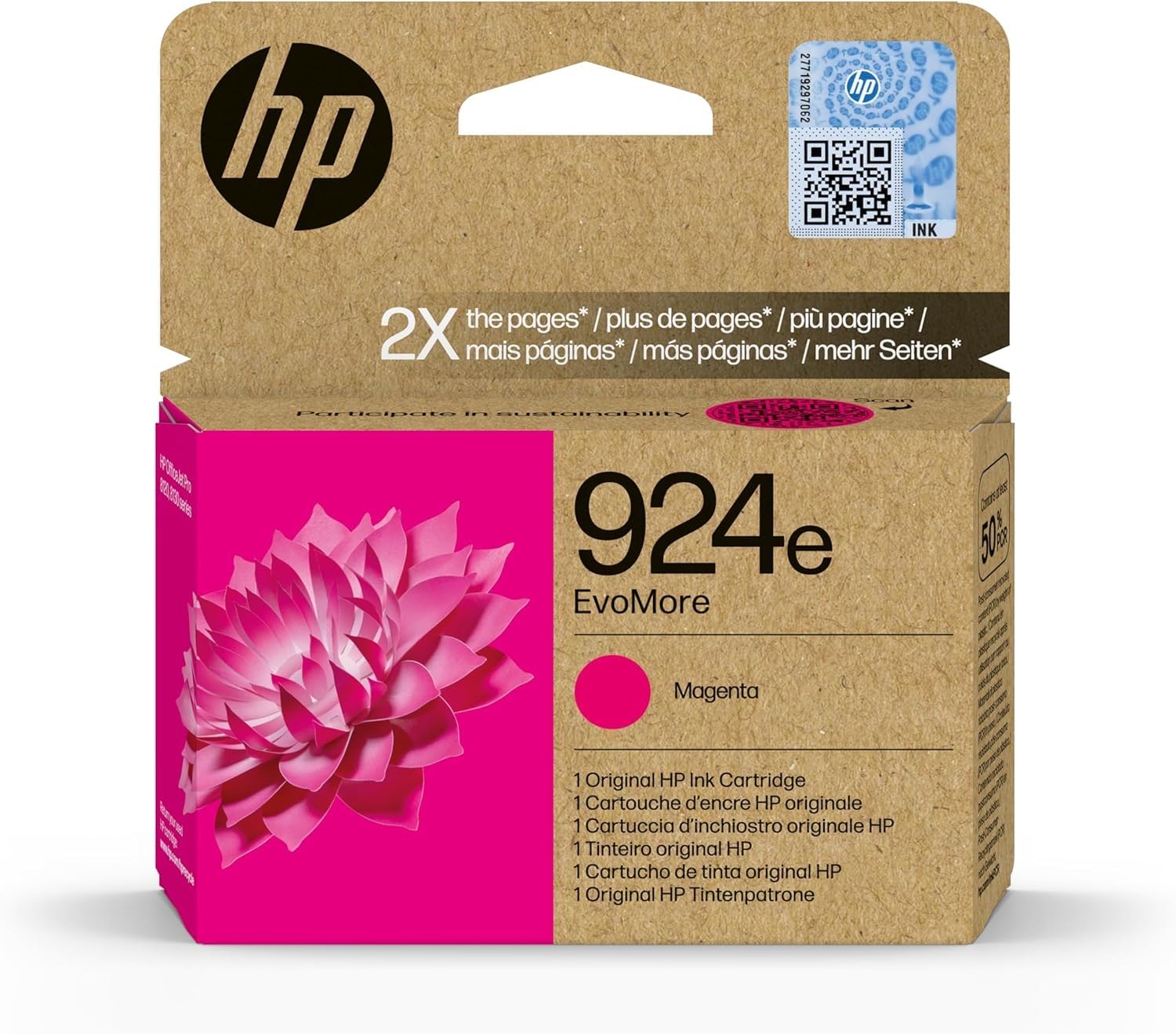 HP 924e EvoMore Magenta Original Ink Cartridge