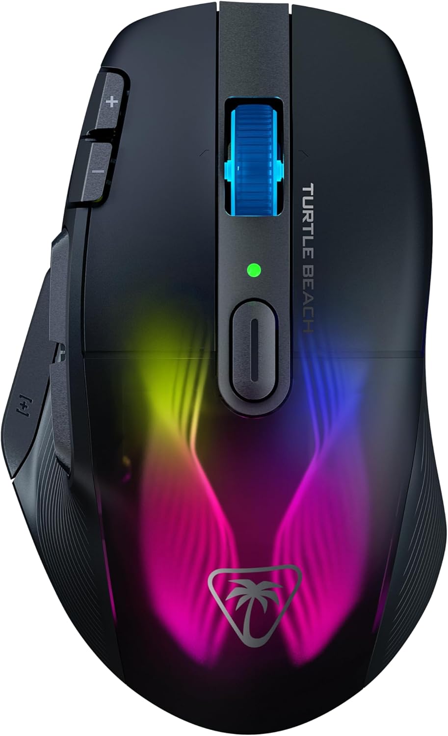 Turtle Beach Kone XP Air - Mouse de Juego RGB ergonómico inalámbrico Personalizable, Sensor óptico de 19,000 PPP, batería de 100 Horas de duración y Base de Carga