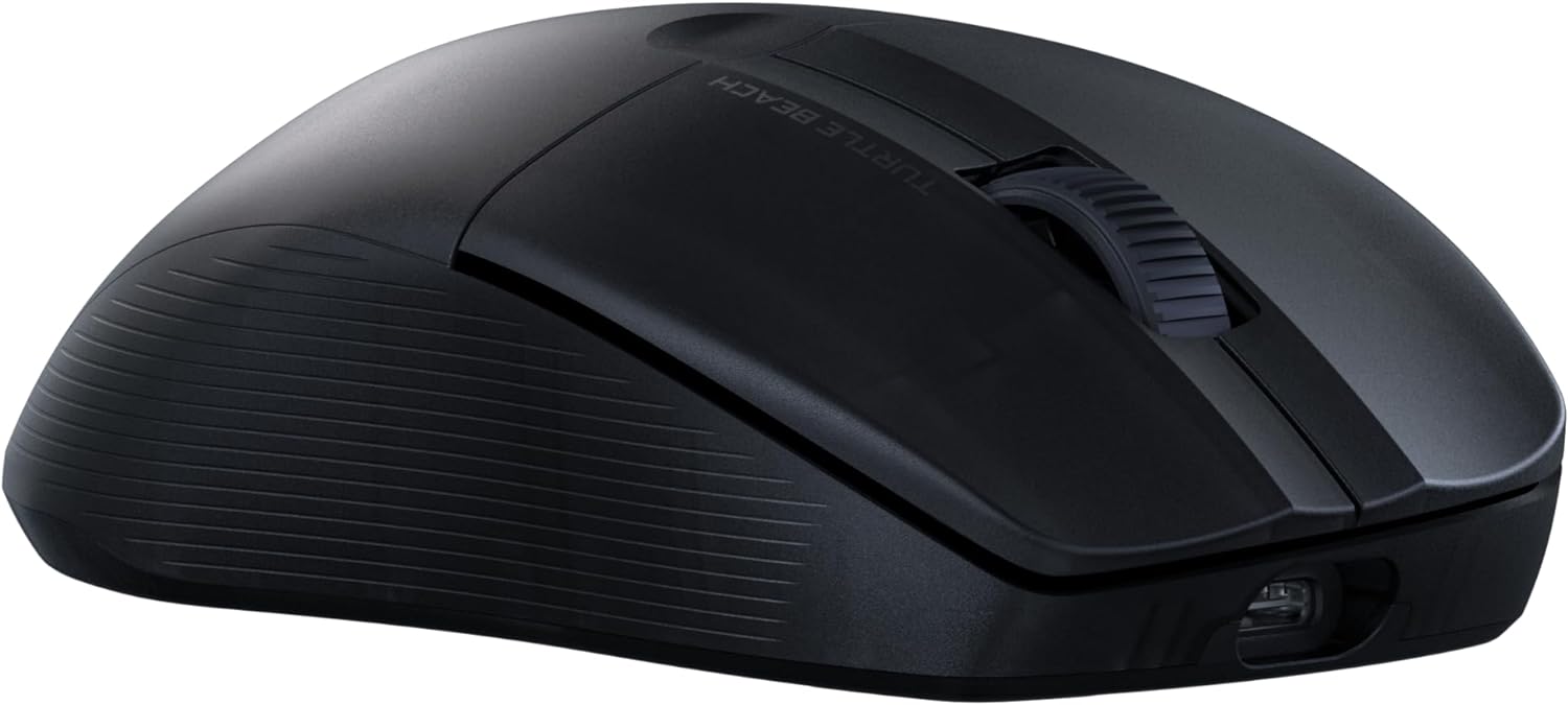 Turtle Beach Pure Air - Ratón de Juego RGB ergonómico inalámbrico Ultraligero, Sensor óptico de 26 000 PPP, 125 Horas de batería, interruptores mecánicos Titan, iluminación RGB